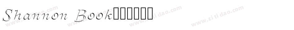 Shannon Book字体转换